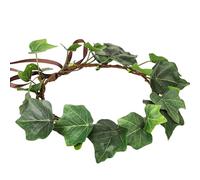 MOSTORY Woodland Flower Crown Headband - Floral Fairy Headpiece Forest Circlet for Renaissance Cosplay Halloween Renfaire, Green-bronze, 1 Count (Pack of 1)