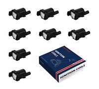 MOSTPLUS 8PCS Round Ignition Coil Compatible with Chevy Silverado Express GMC Savana Yukon Sierra 1500 2500 V8 4.8 5.3 6.0L replacement UF262 C1251