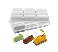 mostsom 3.28'' Length Cylinder Strips Biscuit Chocolate Sticks Cookies Baking Jelly Silicone Mold Ice Tube Making Trays, Perfect Ice Cube Sticks Molds (Cylinder H)
