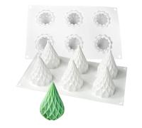 mostsom 3D Hamster Shape Silicone Mold Cake Baking Molds for Dessert Cake Mousse Heart Shape Molds for Making Handmade Soap Making Chocolate Mould (F_ Christmas Tree)