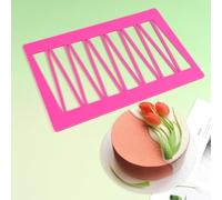 mostsom 3D Hollow Out Lace Mold Triangle Shape Chocolate Mold Silicone Mould Sugarcraft Cake Decorating Tool For DIY Dessert Decoration (A_ Triangle)