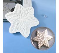 mostsom 3D Snowflower Silicone Mold for Baking, Mousse Cake Molds for French Desserts, Pastry, Chocolate, Cupcake, Pudding, Jello, Fondant, Soap, Nonstick Decoration Mould Baking Tools (G_ Snowflower)