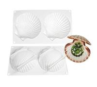 mostsom Big Sea Shell Silicone Baking Mold for Baking 3D Bakeware Chocolate Mold Cupcake Pan Cake DIY Muffin Kitchen Tool