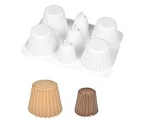 mostsom Cylinder Cup Shape Mousse Cake Mold For Making Chocolate Muffin Ice Shot Glass Mould Kitchen Baking Tool (D_ Curve Cup)