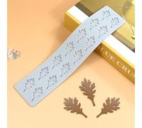 mostsom Embossing Lace Fondant Molds, Silicone Oak Leaf Vine Mat for Wedding/Autumn Cake Decor, Cupcake Topper, Gum Paste, Icing Candy Imprint Baking Mould - Sugarcraft Trimming Tool (H_ Oak Leaves)