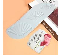 mostsom Opera Style Fan Shaped Lace Silicone Mold Wedding Cake Border Decoration Fondant Cake Surround Food Grade Mat Baking Mold (A_ Fan)