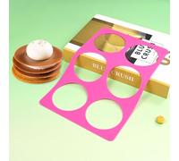 mostsom Round Silicone Chocolate Molds & Lace Stencil Mat, Cheese Chocolate Mold, DIY Cake Decorating Tools, Bakeware Accessories for Candy, Truffle, Cupcake, Wedding, and Kitchen Baking (F_ Round)