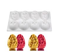 Mostsom Silicone Egg Molds for Chocolate - Easter Party Chocolate Fondant Candy Jelly Dome Mousse Cake Topper Making
