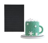 mostsom Silicone Lace Cake Molds Reusable Fondant Embossing Mats for Cake Decorating, Sweater Pattern, Cupcakes, Cookies, Chocolate - Food-Grade Non-Stick Baking Tools (C_ Sweater Pattern)