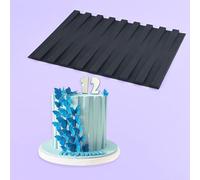 mostsom Silicone Lace Mold for Fondant Piano Key Pattern Embossing Mat for Cake Decorating, Chocolate, Clay, Resin - Flexible Reusable DIY Craft Tool (C_Piano Key)