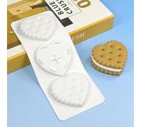 mostsom Silicone Mold Mousse Molds Love Heart Shaped Cookie Mousse Cake Silicone Molds Soap Mold DIY Chocolate Dessert Mold Pudding Jelly Kitchen Baking Tools (D_ Love Heart)