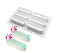 mostsom Silicone Molds Baking Mold for Mousse Cake, Silicone Mold for Chocolate, French Dessert Mold for Pastry Chocolate, Reusable Non-Stick Easy Release Baking Molds (A_ Ellipse)