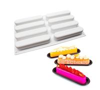 mostsom Silicone Molds Baking Mold for Mousse Cake, Silicone Mold for Chocolate, French Dessert Mold for Pastry Chocolate, Reusable Non-Stick Easy Release Baking Molds (C_ Ellipse)