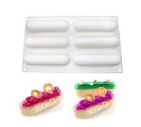 mostsom Silicone Molds Baking Mold for Mousse Cake, Silicone Mold for Chocolate, French Dessert Mold for Pastry Chocolate, Reusable Non-Stick Easy Release Baking Molds (B_ Ellipse)