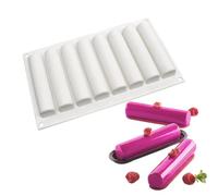 mostsom Silicone Molds Baking Mold for Mousse Cake, Silicone Mold for Chocolate, French Dessert Mold for Pastry Chocolate, Reusable Non-Stick Easy Release Baking Molds (H_ Long Bar)
