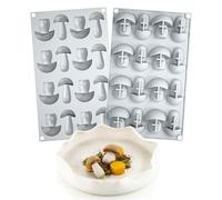 mostsom Silicone Molds Chocolate Candy Cookie Chocolate Mold, Perfect Moulds for Cupcake, Candy, Pudding, Mini Soap Making (Mushroom N_11.92x7x0.88inch)