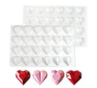 mostsom Silicone Molds Chocolate Mold - Reusable, Flexible, Non-Stick Baking Mold for Candy, Chocolate, Ice Cube, Soap - BPA-Free, Dishwasher Safe, Easy Release (E_ Diamand)