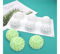 mostsom Silicone Molds Flower Soap Mold for Chocolate, Candy, Jelly, Ice Cube, Dog Treats, Cupcake Baking Mould, Muffin Pan Non-Stick Food Grade (Flower B_11.8x6.88x1.72 inch)