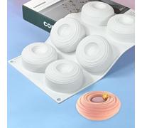 mostsom Silicone Molds for Baking Non-Stick Candy, Chocolate, Cookie, Oreo, Mini Soap, Pudding, Jello, Muffin, Dog Treats Ideal for Cupcakes, Ice Cubes, and Jelly Mold (C_ Spiral Circles)