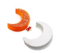 mostsom Silicone Moon Shape Pan Silicone Cupcake Pan Nonstick Silicone Molds Great for Making Muffin Cakes,Bread, Tart Baking Accessory (Moon A_10X2.2 inch)
