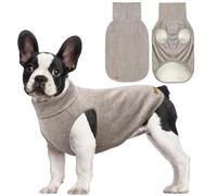 Mosucoirl Dog Sweaters Pet Pullover,Turtleneck Doggy Sweatshirt for Extra Large Dogs Thick Warm Dog Clothes Fleece Soft Winter Hoodies Outfit for Small Medium Large Dogs XS-4XL (Khaki, S)