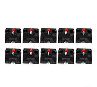 MoSundi 10PCS ZB2-BE101C NO / ZB2-BE102C Pushbutton Switch Contact Block 10A 600V Snap-In Mount for Industrial Control Panels ZB2-BE102C