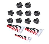 MoSundi 12 Volt Rocker Switch, Round Toggle SPST Button with Wires, 20A 12V DC 10A 125V AC 6A 250V AC, for Car Truck Boat Yacht Home Appliances