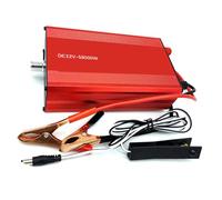 MoSundi 12V 58000W Power Inverter - DC to AC Voltage Converter with Overload & Overheat Protection, Aluminum Alloy Housing, Red