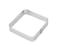 MoSundi 14Pcs Stainless Steel Baking Rings Set Molds(Square 3.3 inch)