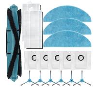 MoSundi 17/26 Pack Replacement Parts Kit For Conga 7490 For Immortal For Home for Genesis Vacuum Includes Main Side Brush Filter Dust Bag Mop Cloth(A)
