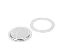 MoSundi 2/3/6/9/12 Silicone Rubber Replacement Gasket, Rubber Seal For Stove Top Coffee Maker Moka Pot, Espresso Machine Replacement Parts(2 cup+sieve)