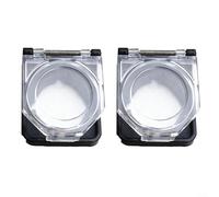 MoSundi 2PCS 22mm Push Button Switch Protective Cover IP65 Transparent Flip Top Safety Guard for Child Proof and Equipment Use