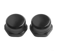 MoSundi 2pcs 7x4mm Aluminum Fishing Reel Rocker Handle Spindle Nuts Compatible with Left Right Hand Replacement Accessories(left hand black)