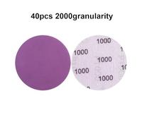 MoSundi 3-Inch Sanding Discs 40 Pcs, 320 Grit with 240/800/1000/2000 Assorted Pack, Waterproof Latex Paper Backing for Wet & Dry Use on Wood Metal Automotive