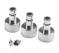 MoSundi 3 Pack 8 Inch G1/8" for BSP Male Airbrush Disconnect Coupler Adapter, Alloy Steel Quick Release Fitting for Airbrush and Air Hose