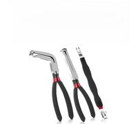 MoSundi 3PC Electrical Disconnect Pliers 60 Degree for Automotive Wiring Connectors, Fuel Injectors, Ignition Coils, Mass Air Flow Sensors, Carbon Steel with PVC Grip, 25 x 10 x 5 cm