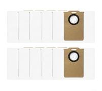 MoSundi 4/10 Pack Replacement Dust Bags Compatible For Ultenic for T20 Pro Robot Vacuum Cleaner, Replacement Self-Emptying Bags (10-PACK)
