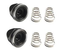 MoSundi 4 x Quick Release Bike Wheel Skewer Springs with 2 x M5 Nut Screws, Black, for Bicycle Hub Replacement