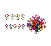 MoSundi 40 Pack Artificial Morning Glory Flowers UV Resistant Mixed Colours(Multi-color style B)