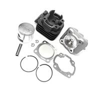 MoSundi 50CC Cylinder Kit with 40mm Bore and 10mm Piston Pin for Minarelli Horizontal Air-Cooled Engines, for Horizo, AC, Piaggio, Ciao SI