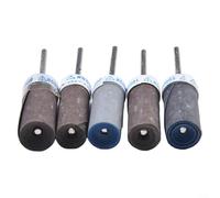 MoSundi 5pcs Sanding Drum Sleeves 12mm Diameter 3mm Shank P600-P2000 Grit Abrasive Paper for Rotary Tool Die Grinder Finish Polishing Wood Metal