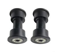 MoSundi 608ZZ Bearing Wheel,for Rowing Machine and Abdominal Equipment 60mm Rectangular Tube Plastic Pulley Roller Smooth Operation Black 2 Pack