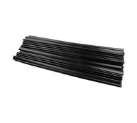 MoSundi Above Ground Pool for Flat Coping Strips for Overlap Liners, 24 Inch Black PE for Replacement Tracks with Rounded Edges, 45 Pack
