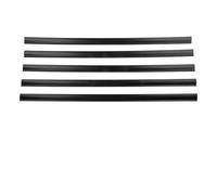 MoSundi Above Ground Pool for Flat Coping Strips for Overlap Liners, 24 Inch Black PE for Replacement Tracks with Rounded Edges to Prevent Tears, 45 Pack