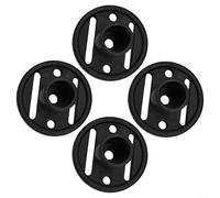 MoSundi ABS Tent Pole End Puncture Proof, Anti-Rust Non-Slip Tips for Trekking Canopy Awning Boat Cover Poles, Extend Tent Life in Rain, Black 28mm H 12.5mm Inner Diameter(4pcs)