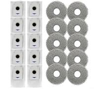 MoSundi Accessory Kit and for PRO, Includes Reusable Mop Pads and White Filters, Quick Snap Design, 2x8 Pack(2 * 10pcs)