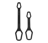 MoSundi Adjustable Wrench Set 8 mm - 22 mm, Double Ended Spanner for Nuts with Forged Steel Construction, 220 mm and 260 mm Lengths for Automotive and Mechanical Repairs