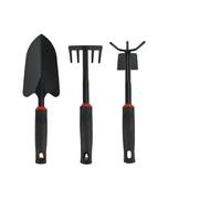 MoSundi Beachcombing Tool Set 5-Piece with Folding Bucket Gloves and Shovels for Digging Clams Snails Crabs Shells 30cm ABS Black
