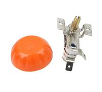 MoSundi Bimetal Heating Thermostat Temperature Switch 10A/16A AC 250V with D-Shaped Knob Compatible with Electric Heaters and Kitchen Appliances(10A)