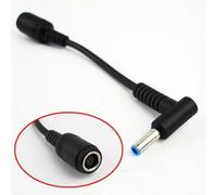 MoSundi Blue Tip Converter Cable for HP 7.4mm Female | 7.4mm female to 4.5mm male, black cable, solves charger incompatibility for older HP models